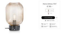 COCO MAISON Lampa stołowa Maxime różowa