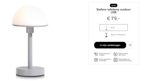 COCO MAISON Lampa stołowa Stefano zewnętrzna USB COCO MAISON Lampa stołowa Stefano zewnętrzna USB