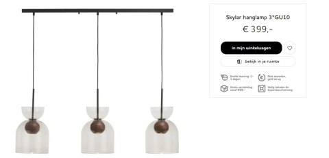 COCO MAISON Lampa wisząca COCO Maison Skylar COCO MAISON Lampa wisząca COCO Maison Skylar