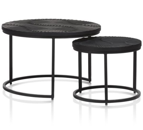 COCO MAISON Shar zestaw 2 stolików kawowych wys. 39+32cm COCO MAISON Shar zestaw 2 stolików kawowych wys. 39+32cm
