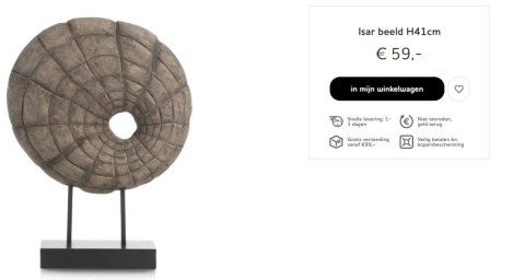 COCOmaison Figurka/Posąg Isar wys. 41 cm COCOmaison Figurka/Posąg Isar wys. 41 cm