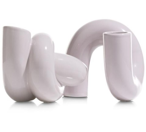 COCOmaison Wazon ceramiczny dip wys. 17 cm COCOmaison Wazon ceramiczny dip wys. 17 cm