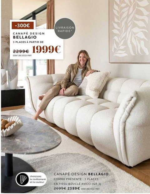 Sofa Xooon Bellagio 2,5 osobowa wybór tapicerki Sofa Xooon Bellagio 2,5 osobowa wybór tapicerki