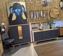 Wysoka komoda H&H Jardin antracyt