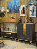 Wysoka komoda H&H Jardin antracyt