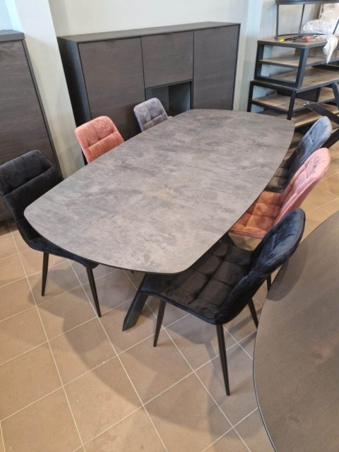 Stół Xooon Masura 240 x 110 cm owal antracyt Stół Xooon Masura 240 x 110 cm owal antracyt