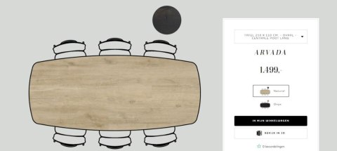 Stół Xooon Arvada 250 x 110 cm Oval lity dąb Stół Xooon Arvada 250 x 110 cm Oval lity dąb