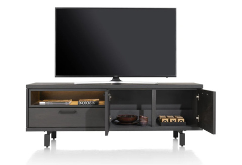 Szafka RTV Henders& Hazel Ridgefield 170 cm onyx Szafka RTV Henders& Hazel Ridgefield 170 cm onyx