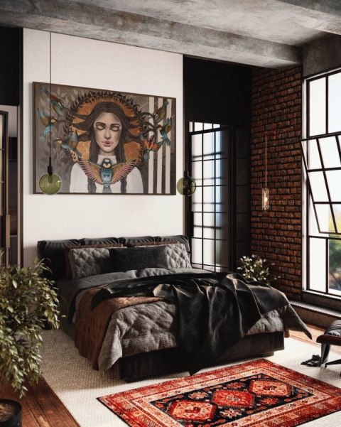 Obraz akrylowy ręcznie malowany w rozmiarze 100x70cm " TANIEC PTAKÓW" Obraz akrylowy ręcznie malowany w rozmiarze 100x70cm " TANIEC PTAKÓW"