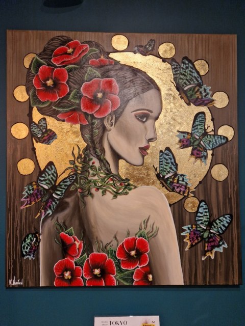 Obraz akrylowy ręcznie malowany w rozmiarze 110x120. "AURORA" Obraz akrylowy ręcznie malowany w rozmiarze 110x120. "AURORA"