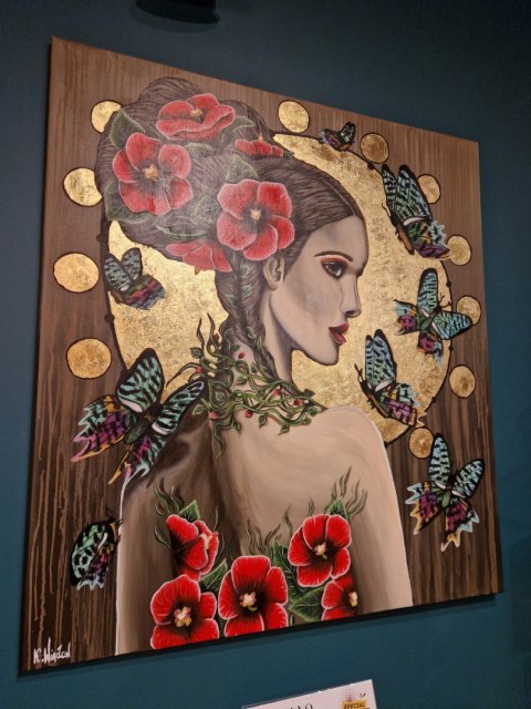 Obraz akrylowy ręcznie malowany w rozmiarze 110x120. "AURORA" Obraz akrylowy ręcznie malowany w rozmiarze 110x120. "AURORA"