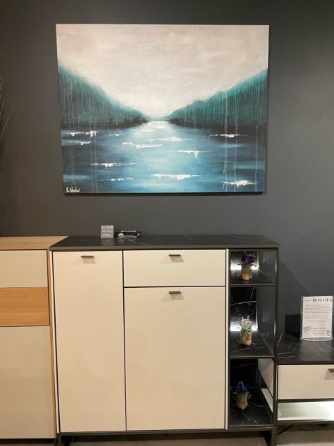 Obraz akrylowy ręcznie malowany w rozmiarze 140x110cm "KU JEZIORU" Obraz akrylowy ręcznie malowany w rozmiarze 140x110cm "KU JEZIORU"