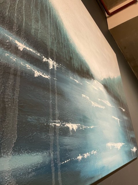 Obraz akrylowy ręcznie malowany w rozmiarze 140x110cm "KU JEZIORU" Obraz akrylowy ręcznie malowany w rozmiarze 140x110cm "KU JEZIORU"