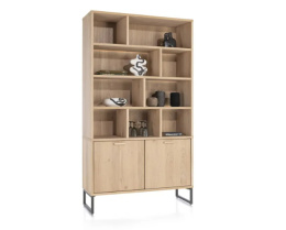 [na zamówienie] Bufet Castello Hender& Hazel 123 cm z 2 drzwiami i 9 wnękami (+ LED)