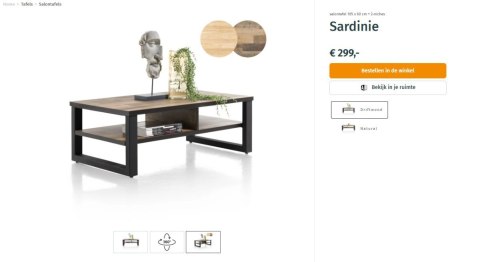 Stolik kawowy Happy@ Home Sardinie Stolik kawowy Happy@ Home Sardinie