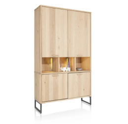[na zamówienie] Szafa Castello Henders& Hazel 123 cm z 4 drzwiami i 3 wnękami (+ LED)