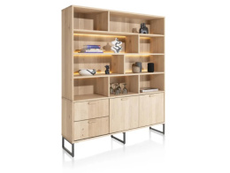 [na zamówienie] Bufet Castello Henders& Hazel 181 cm z 2 drzwiami, 2 szufladami i 9 wnękami (+ LED)