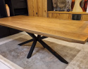 Stół nierozkładany H&H Metalox 230 x 100 cm bark