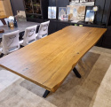 Stół nierozkładany H&H Metalox 230 x 100 cm bark