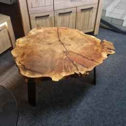 Stolik z plastra czeczota topoli 115 x 100