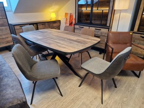 Stół H&H Avalox 190 + 60 x 110 cm centralna noga driftwood Stół H&H Avalox 190 + 60 x 110 cm centralna noga driftwood