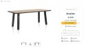 Stół H&H Avalox/ Avalon 170 x 98 cm natural oak