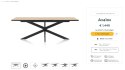 Stół H&H Avalox/ Avalon 190 + 50 x 98 cm driftwood centralna noga