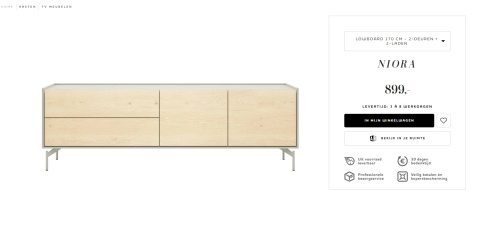 Szafka RTV Xooon Niora 210 cm (T) Szafka RTV Xooon Niora 210 cm (T)