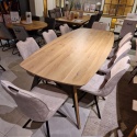 (R, od ręki) Stół Xooon Arvada 250 x 110 cm Oval lity dąb