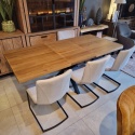 (K, od ręki) Rozkładany stół Metalox 140 + 50 x 90 cm centralna noga