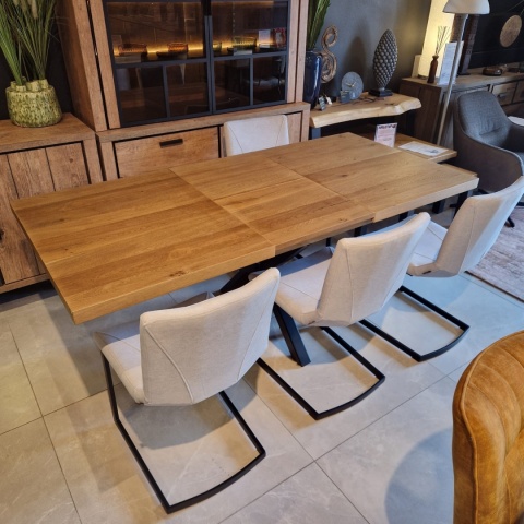 (K, od ręki) Rozkładany stół Metalox 140 + 50 x 90 cm centralna noga (K, od ręki) Rozkładany stół Metalox 140 + 50 x 90 cm centralna noga