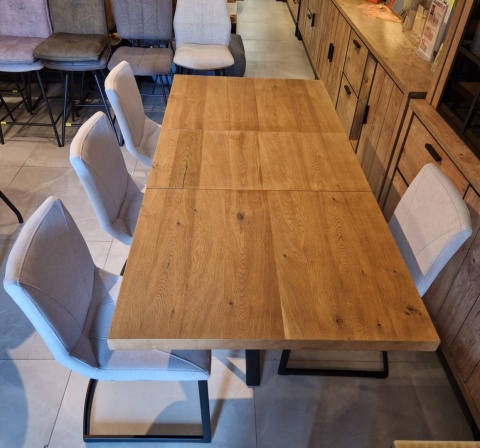 (K, od ręki) Rozkładany stół Metalox 140 + 50 x 90 cm centralna noga (K, od ręki) Rozkładany stół Metalox 140 + 50 x 90 cm centralna noga