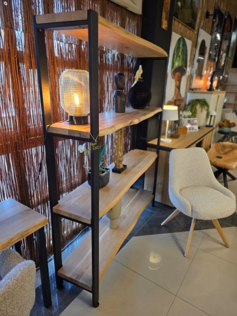 [SR] Industrialny regał dębowy Natura