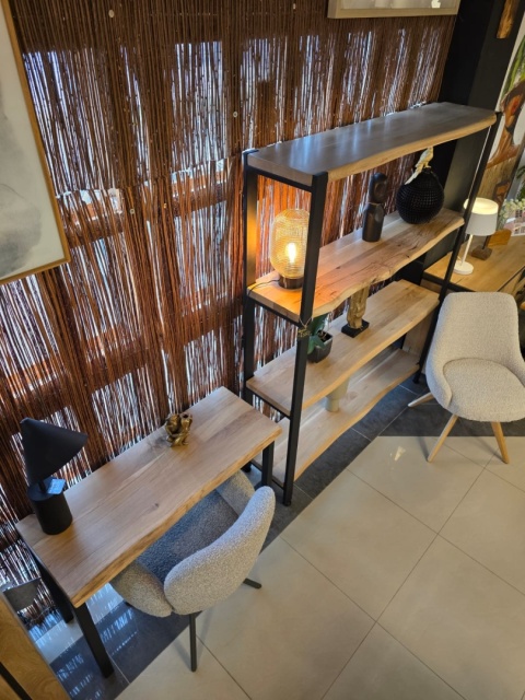 [SR] Industrialny regał dębowy Natura