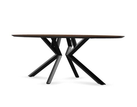 Stół Xooon Masura 180 x 10 cm elipsa antracyt Stół Xooon Masura 180 x 10 cm elipsa antracyt