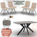 Zestaw stół MASURA Xooon 150 x 105 cm i 4 krzesła Salsa
