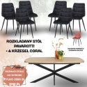 Zestaw stół PAVAROTTI (pająk)+ 6 krzesła Coral
