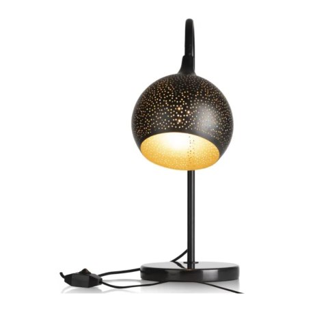 [na zamówienie] Lampa Stołowa Perforowana ARJEN Czarno-Złota COCO Maison