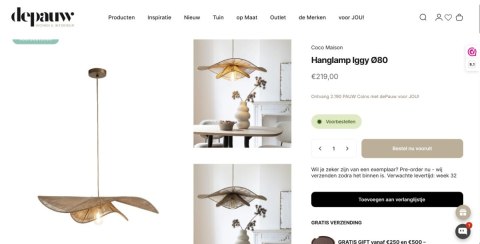 [na zamówienie] Lampa wisząca Coco Maison Iggy 80 cm