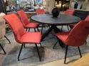 (R) Krzesło jadalniane Habufa Modena DOSTĘPNE OD RĘKI metalowe nogi, nowoczesny design