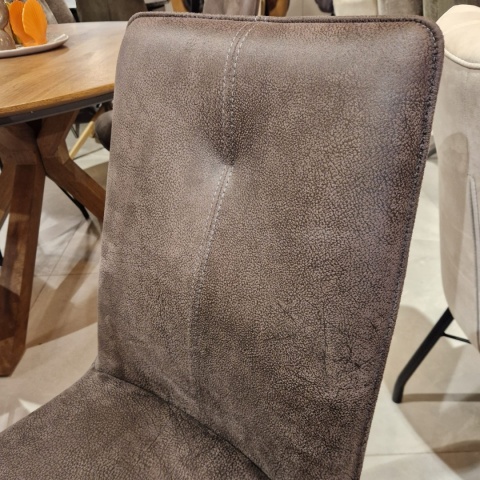Nowoczesne krzesło do jadalni Bella, tkanina Lava Grey (Habufa) Nowoczesne krzesło do jadalni Bella, tkanina Lava Grey (Habufa)