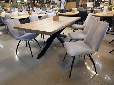 Zestaw stół H&H Metalox 190+ 50 x 100 cm + komplet krzeseł Zestaw stół H&H Metalox 190+ 50 x 100 cm + komplet krzeseł