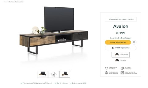 (R) Szafka RTV 200 cm H&H Avalon/ Avalox driftwood (R) Szafka RTV 200 cm H&H Avalon/ Avalox driftwood
