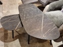 Zestaw dwóch stolików kawowych Palazio – Blat Primo Laminato o wyglądzie marmuru Onyx