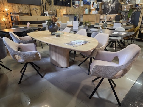 Zestaw stół PALMA 240 x 120 cm + 6 krzeseł INAYA Zestaw stół PALMA 240 x 120 cm + 6 krzeseł INAYA
