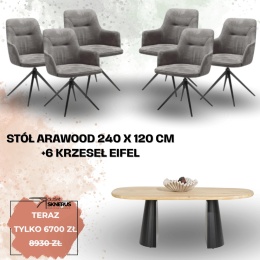 Zestaw stół MASURA Xooon 150 x 105 cm i 4 krzesła Fiesta