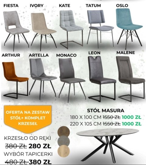 Zestaw stół MASURA Xooon Elipsa 180 x 100 cm lub 220 x 105 cm Zestaw stół MASURA Xooon Elipsa 180 x 100 cm lub 220 x 105 cm