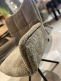 [K, od ręki] Fotel obrotowy JUNA z funkcją relax, tkanina Livigno chenille brązowy,