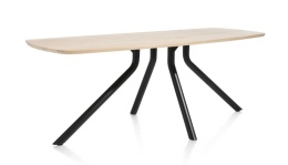 (M, #1 od ręki ) Stół Xooon Arvada 190 x 110 cm Oval lity dąb