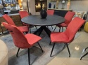 (R) Krzesło jadalniane Habufa Modena DOSTĘPNE OD RĘKI metalowe nogi, nowoczesny design